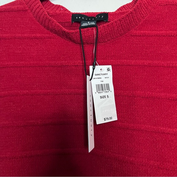 Sanctuary Women’s Bold Red Crew Neck Sweater Size: Small - Picture 3 of 4